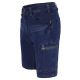 Bermuda jeans multipoches élastique braguette zip 78/20 polycoton 2% élasth.380 grs m2 Lago unisexe Herock