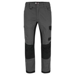 Pantalon travail élastique confortable multipoches solide genouillères 97% coton élasthan. 270 grs Xeni unisexe Herock