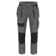 Pantalon travail extensible confortable poches à clous genouillères 50-48 polycoton 2 élasth. 320 grs Herocles unis.Herock