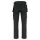 Pantalon travail extensible confortable poches à clous genouillères 50-48 polycoton 2 élasth. 320 grs Herocles unis.Herock