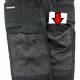 Pantalon de travail extensible confortable genouillères 57-41 polycoton 2 élasth. 275 grs Socres unisexe Herock