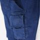 Bermuda jeans multipoches élastique braguette zip 78/20 polycoton 2% élasth.380 grs m2 Lago unisexe Herock