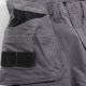 Pantalon travail extensible confortable poches à clous genouillères 50-48 polycoton 2 élasth. 320 grs Herocles unis.Herock