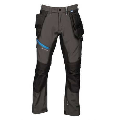 Pantalon de travail chaud et élastique multipoches genouillères poche à clous Sotfshell 270 grs.m2 Strategic Regatta