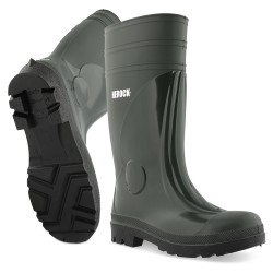 Bottes hautes de sécurité PVC S5 étanche avec coup-de-pied renforcé 1,24 kg Worker unisexe Herock