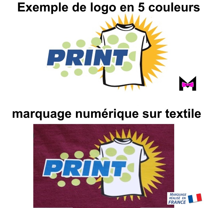 Marquage numérique personnalisé DOS pour vêtements grand format