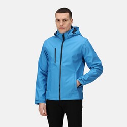 Veste softsell 3 couches intérieur contrasté respirante imperméable capuche amovible 300 grs Venturer homme Regatta