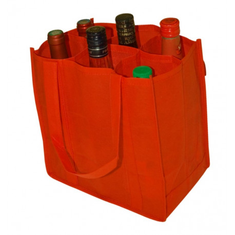 Sac publicitaire 6 bouteilles en polypropylène réutilisable et recyclable SBOU Serie-Graffic