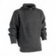 Pull col camionneur zippé chaud et confortable coupe extensible acrylique laine Njord homme 22MPU0901 Herock