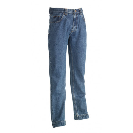 Pantalon Jean de travail 100% coton 500 grs-m2 coupe droite braguette zippée Pluto homme Herock