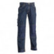 Pantalon Jean de travail multipoches 100% coton avec genouillères solide 450 grs-m2 Kronos homme 23MTR0902 Herock