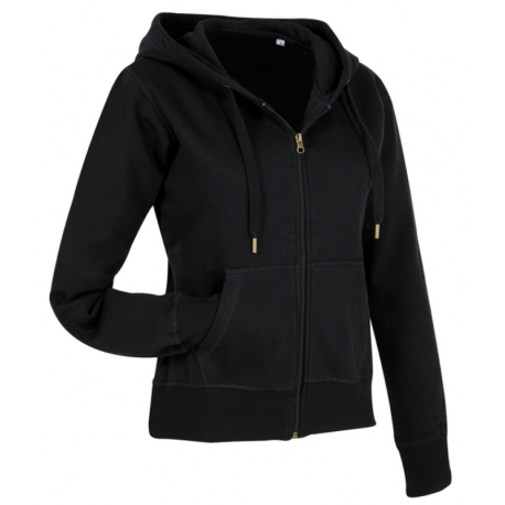 Veste sweat à capuche molleton 80-20 coton-polyester 280 grs-m2 femme Stedman