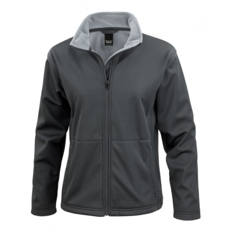 Veste softshell 3 couches aspect satiné doublée micropolaire coupe ajustée 290 grs-m2 femme R209F Result