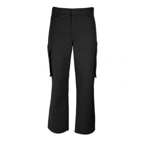 Pantalon de travail multipoches droit braguette zipée 65-35 polycoton 195 grs-m2 Cargo homme Alexandra