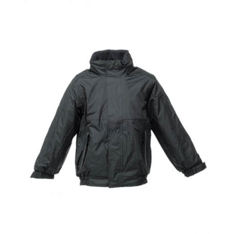 Blouson imperméable solide capuche col doublé polaire 220 grs-m2 Dover enfant (3 à 12 ans) Regatta