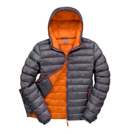 Doudoune capuche bicolore légère matelassée polyester 220 grs-m2 Snow Bird homme R194M Result