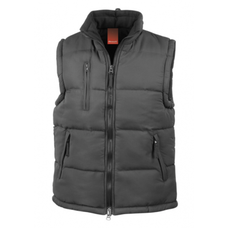 Gilet sans manche doudoune très chaud doublé polaire polyester unisexe R088X Result