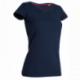 Tee-shirt près du corps col échancré coton peigné 170 grs-m2 Claire femme ST9700 Stedman